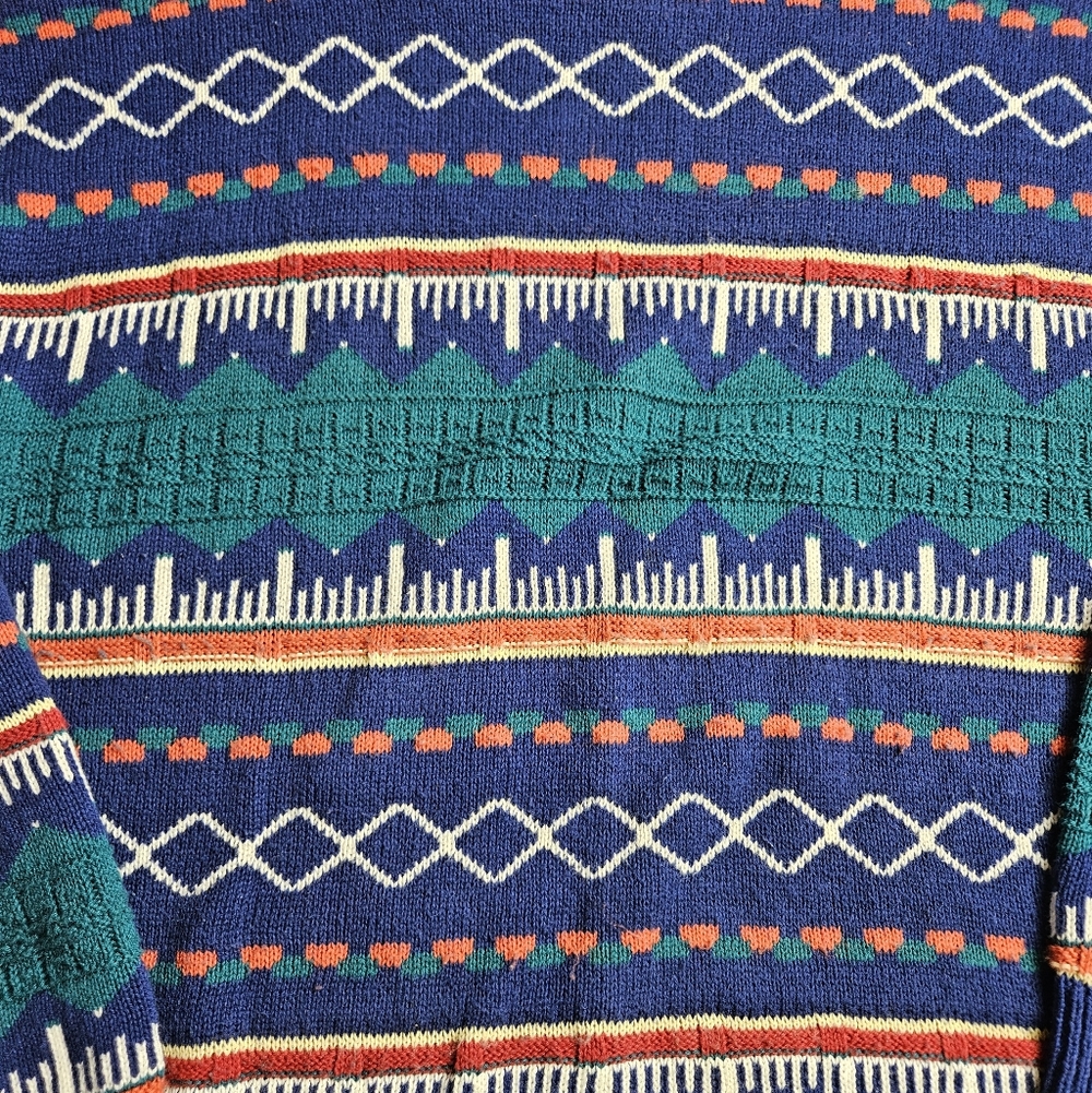John Weitz Vintage Cotton Sweater Men's Medium Made In USA - Picture 2 of 10